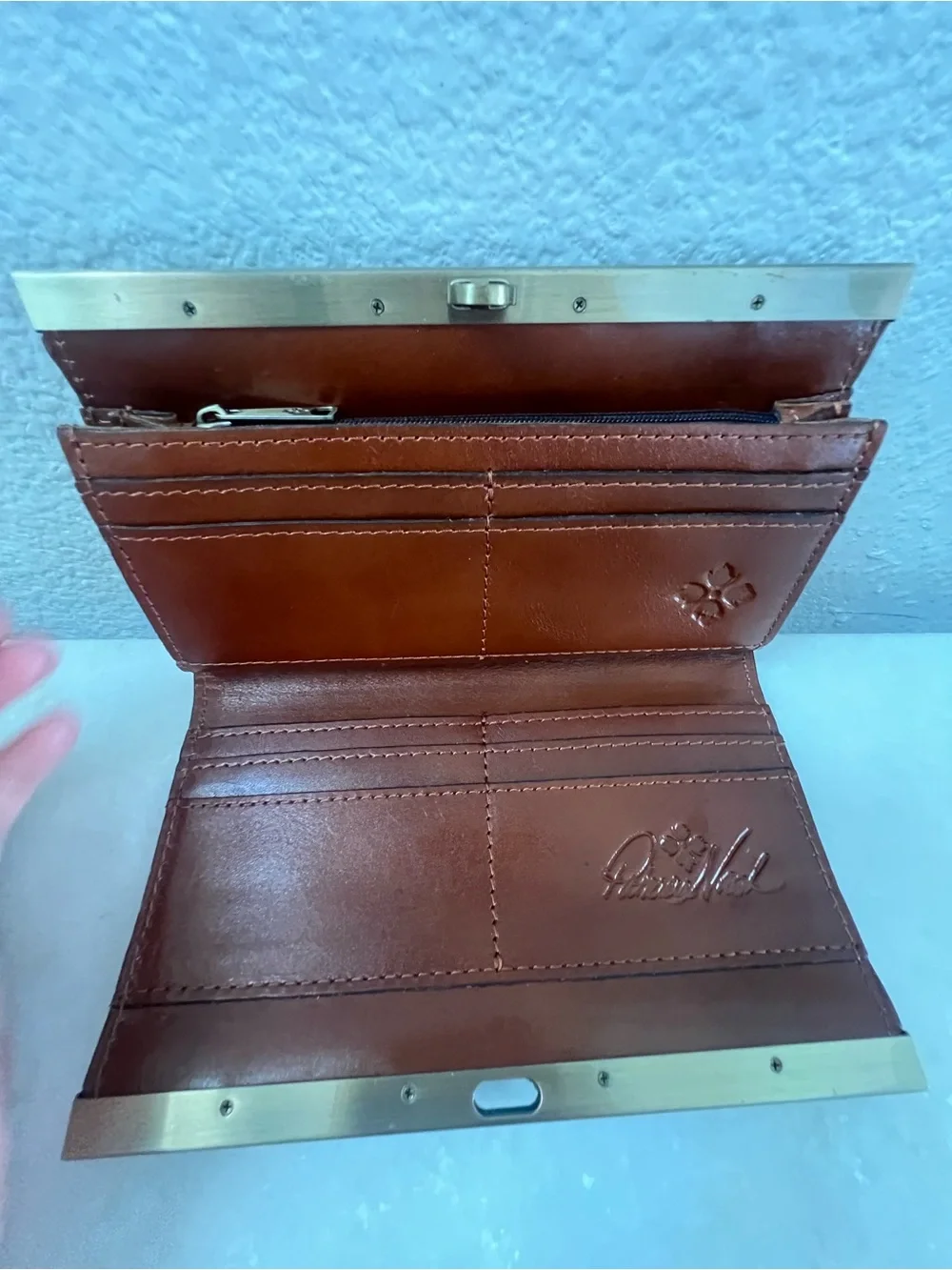 Patricia Nash colorful Cauchy Wallet RFID Framed Italian Leather
